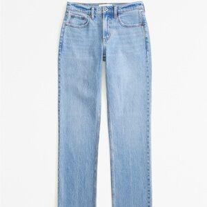 Abercrombie Mid Rise Light Wash Jeans
